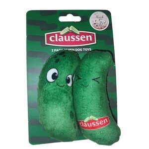 Claussen Pickle Squeaky Dog Toy Set